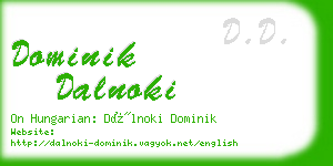 dominik dalnoki business card